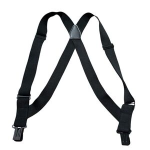 Duluth Trading Co Men's Black Adjustable Metal Clip Heavy Duty Suspenders